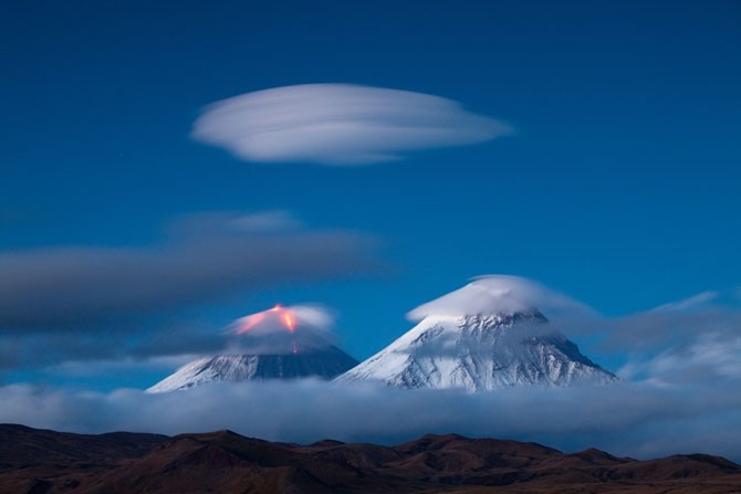 Mây, núi lửa